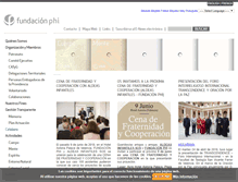 Tablet Screenshot of fundacionphi.org